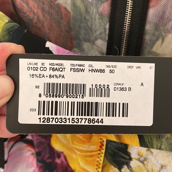 DOLCE&GABBANA | MESH FLORAL DRESS - NEW - SIZE 50 (US14) - Picture 4 of 4